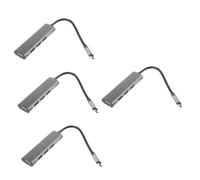 Angoily 4pcs Port Usb Hub Extension Usb Multi Plug Splitter for Laptops Type-c Adapter Construction