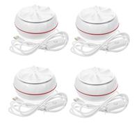 Angoily 4pcs Portable Washing Machine Travel Clothes Washer Mini Washing Machine Usb Charging for Sink Use for Small Apartments and Dorm Rooms