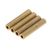 Angoily 4pcs Refrigerator Door Spring Copper Pipe Tubing 3x15mm Straight Soft Copper Tube Replacement Parts for Fridge Mechanism Repair Accessories