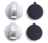 Angoily 4pcs Replacement Gas Stove Knobs Easy Install Oven Knobs for Gas Cooker