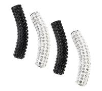 Angoily 4pcs Shoelace Buckles DIY Shoe Accessories Simple Design Metal Rhinestone Fine Workmanship Not Easy to Fall for DIY Projects