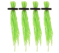 Angoily 4pcs Simulated Seaweed Egg Collector Aquatic Spawning Mops for Fish Habitat Floating Hideout Grass Breeding Grass for Aquarium Fish for Fry Protection and Spawning Breed Mops