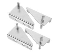 Angoily 4Pcs Stainless Steel Refrigerator Door Hinges Compatible with Freezer and Fridge Models Hinges for Smooth Opening and Easy Installation in Home and Commercial Kitchens