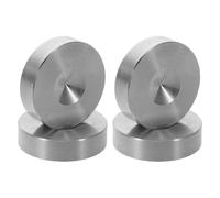 Angoily 4pcs Stainless Steel Speaker Spikes Vibration Dampener Pads 23.5mm X 7mm Amplifier Isolation Feet for Audio Shock Absorption and Floor Protection, Suitable for Hifi Turntables