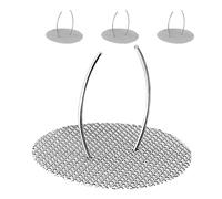 Angoily 4pcs Stainless Steel Tea Leaf Strainer Mesh Filters for Teapot Insert 304 Fine Mesh Tea Filter Strainers Loose Leaf Brewing Accessories for Home