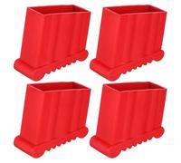 Angoily 4pcs Step Ladder Leg Caps - Wide Rubber Non-Slip Feet Covers Floor Protectors - Stable Protective End Caps for Indoor Home Improvement Folding Extension Ladders