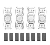 Angoily 4pcs Swimming Goggles Buckles Lock Clips, Universal Swim Goggles Fastener Accessories Replacement for Swimming Strap Adjuster, Black