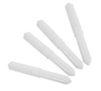 Angoily 4pcs Toilet Paper Holder Spindle Plastic Spring Loaded Roller Replacement Rod Fit Bathroom Tissue Insert for Home Office
