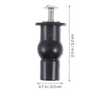 Angoily 4pcs Toilet Seat Screws Bolts Replacement Kit Nylon Expanding Fixings Toilet Seat Hinges Accessories Easy Install Wear-Resistant Fixing