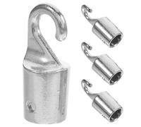 Angoily 4Pcs Vertical Blind Rod Hook Replacement, Drapery Hardware Blind Handle Hooks for Tilt Wand Tip Repair, Window Curtain Opener Stick Accessories for Home Use