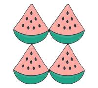 Angoily 4pcs Watermelon Brooch Pins for Women, Cute Fruit Shaped Zinc Alloy Lapel Badge, Resistant to Fading and Sturdy, for Summer Parties and Clothing Accessories
