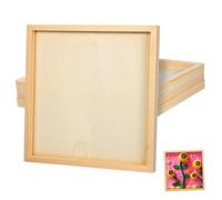 Angoily 4pcs Wooden Craft Frames Deep Slot DIY Photo Display Boards Versatile Decorative Panels for Modern Classic Interiors Family Creative Projects