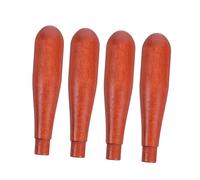 Angoily 4pcs Wooden Teapot Handle Heat Resistant Ergonomic Grip for Ceramic Glass Metal Tea Kettles Easy DIY Replacement Side Handles for Comfortable Secure Hold