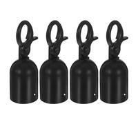 Angoily 4pcs Zinc Alloy Rope End Hook for Barrier Cord Secure Rope Fittings with Enhanced Protection and Prolonged Lifespan Suitable for Hotels and Museums