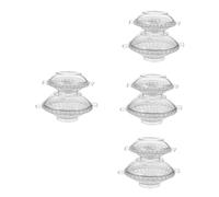 Angoily 4sets Floating Candle Molds Plastic DIY Handcrafting Soap and Scented Candle Mold for Creative Floating Wax Crafts Lightweight and Easy to Use Gift 2pcs*4