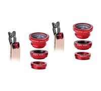 Angoily 4sets Smartphone Lens Kit Fisheye Wide Angle Macro Lens Clip for Capturing Detailed Close-ups and Views Black Clip