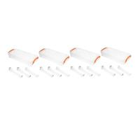 Angoily 4sets Stackable Pen Organizer Box Large Capacity Pencil Case for Office School Durable Plastic Pen Storage Multi Functional Stationery Holder Colors Color 4pcs*4