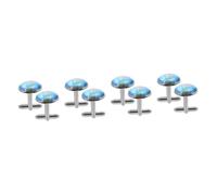 Angoily 4sets Vintage Cufflinks for Men Metal Shirt Studs with Polished Finish Elegant Accessories for Weddings Business Events and Formal Occasions 2pcs*4
