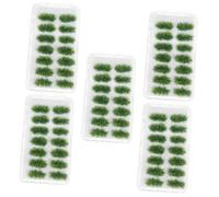 Angoily 5 Boxes Static Grass Tufts for Miniature Scenery Realistic DIY Grass Cluster Decor for Railway War Gaming and Landscape Models Durable and Easy to Maintain
