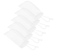 Angoily 5 Pcs Aquarium Filter Media Mesh Bags 180 Micron Ultra Fine Nylon Drawstring Filter Bags for Fish Tank and Pond Reusable Textile Mesh for Activated Carbon and Bio Media