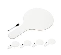 Angoily 5 Pcs Double-Sided Dry Erase Paddles with Markers for Students Lightweight Whiteboards for Classroom Voting Presentations Interactive Learning at Home School