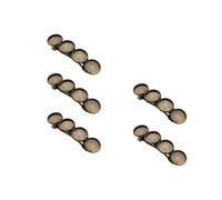 Angoily 5 Pcs Patina Vintage Hair Clips for Women 12Mm Round Base DIY Bang Barrette Hair Accessories Set Styling