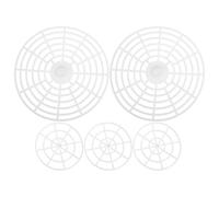 Angoily 5 Pcs Pickle Jar Press Plates 15.5cm and 7.7cm Plastic Fermentation Mesh Weights for Home Vegetable Fermenting and Pickling Jar Supplies