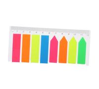 Angoily 5 Sets Fluorescent Index Stickers Adhesive Memo Notes Colored Page Markers for Books Documents Easy Tear Off and Smooth Writing