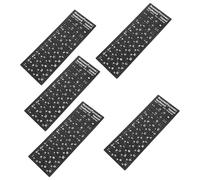 Angoily 5 Sheets Russian Keyboard Stickers of Matte Letter Stickers for Easy Application Laptops Computers Compatibility Enhance Typing Experience with Russian Markings