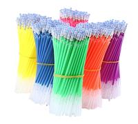 Angoily 50 Pcs Colorful Gel Pen Refills Bulk Smooth Flowing Ink with High Color Rendering No Leakage Neutral Ink Replacements for School Office Writing Supplies