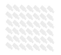 Angoily 500pcs Self-Adhesive White Rectangular Pricing Labels for Jewelry Bracelets Rings Necklaces Earring Tags with Glue Spacious Design for Clear Marking