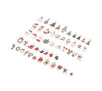 Angoily 50pcs Christmas Alloy Jewelry Making Pendants Diy Necklace Charms Creative Hangings Snowflake Charms for Bracelet Keychain
