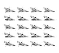 Angoily 50PCS Christmas Tree Ornament Clips, Christmas Accessories Metal Alligator Clips for Tree Decorations