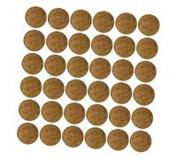 Angoily 50Pcs Coconut Shell Discs Aquarium Decoration Model Decor Items for Fish Tank Realistic Round Chips for Fish Shelter and Landscape Crafting