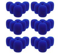 Angoily 50Pcs Colored Foam Microphone Windscreens Noise Reduction Covers Mic Windshield Sponge Covers for Karaoke Dj Stage Handheld Microphone Accessories