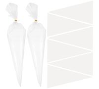 Angoily 50PCS Construction Pointing Bag Building Bags Grout Cement Bag Tile Installation Work Supply P- Tool Piping Bags Disposable Pastry Bags Thicken White Masonry Sealer