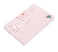 Angoily 50pcs Daily Use Recipe Cards Kitchen DIY Sheets with Rounded Edges for Easy Carrying for Recording Cooking Methods and Unique Memories