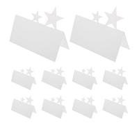 Angoily 50pcs Holiday Greeting Cards Blank Plain Cardstock Cards Star Cutout Design for DIY Making Wedding Birthday Thank You Notes and Year-end Greetings Paper for Hand-written Messages