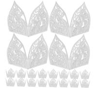 Angoily 50pcs Hollow Out Butterfly Candy Boxes Paper Cupcake Liners Dessert Treat Boxes for Wedding Party Birthday Shower