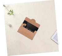 Angoily 50PCS Kraft Paper Card Sleeves Thick Tear-Resistant Credit Card Holders Writable Printable Public Transport Ids Business Use