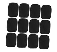 Angoily 50pcs Mini Foam Windscreens for Lapel Headset Microphone High-density Noise Reduction Mic Covers Black Microphone Protection for Clear Sound Recording