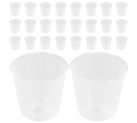 Angoily 50pcs Plastic Nursery Pots for Plants with Drainage Holes, Practical Pp Material Orchid Planter Pots for Small and Medium-sized Plants, for Replanting and Gardening Use