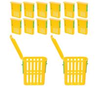 Angoily 50pcs Plastic Queen Rearing Boxes for Beekeeping, Honey Bee Transport and Isolation Cages, Lightweight Beehive Queen Marker and Breeding Tool Set