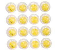 Angoily 50pcs Round Hollowed Plush Toy Bells Replaceable Inset Sound Maker for DIY Plush Dolls Bell Replacement