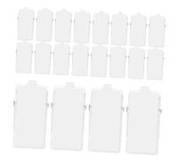 Angoily 50Pcs Transparent Self Adhesive Wall Clips for Photos and Posters Plastic Sticky Tapestry Clips for Home and Office Reusable Lightweight Badge and Id Card Holders