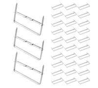 Angoily 50pcs Two Hole Punch Prong Bases Paper Fasteners 2 Prong Metal Binder Clips for Document Organization and Binding Thick Stacks of Paper in Home Archives and Reports Silver Iron