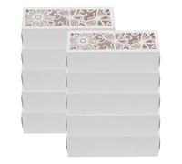 Angoily 50Pcs White Hollow Butterfly Chocolate Candy Boxes Paper Favor Containers for Wedding Birthday Shower Party Supplies Large Capacity