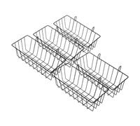 Angoily 5pcs Cast Iron Rabbit Hay Feeder Basket Animal Hay Rack with Hanging Design for Small Pets Cage Use Safe and Reliable Feeding