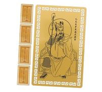Angoily 5pcs Chinese Year Snake Amulet Cards Feng Shui Blessing Protection Luck Charms for Health Wealth and Peace Pocket Decor Gift