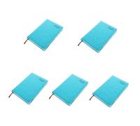 Angoily 5pcs Daily Agenda Notepad Portable Multi Function Writing Planner Notebook Blue Flat Lay Design for Students Office and Personal Scheduling